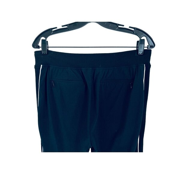 ATHLETA Pull-up Pants Navy Blue White Stripe Casual Travel Workout Size 8 - Picture 6 of 12